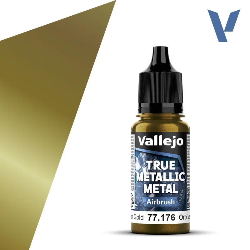 Vallejo True Metallic Greenish Goldair6pk — product photo