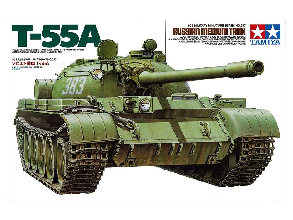 Tamiya 1/35 T-55 Soviet Tank Model Kit — official product photo 1