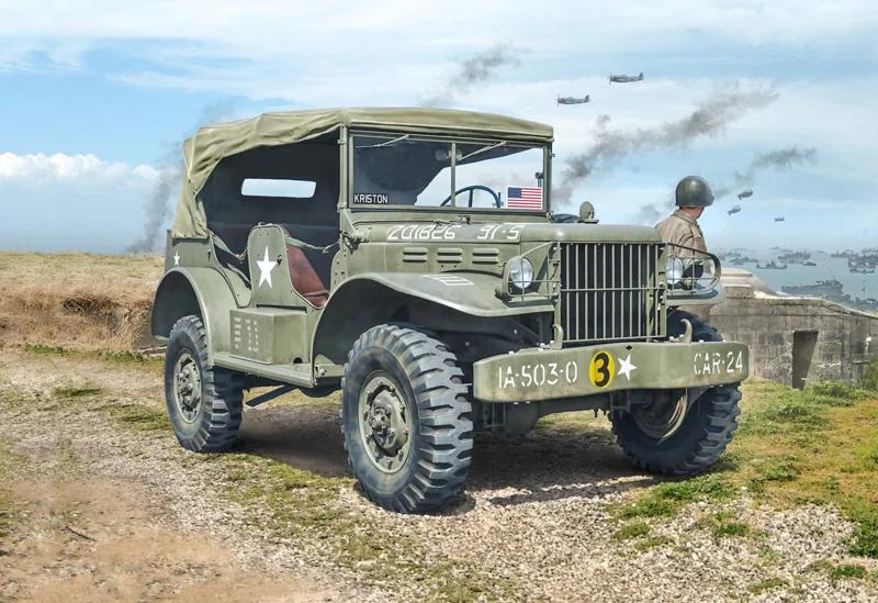 Italeri 1/35 WC-56 Dodge 57 Command Car Model Kit — official product photo 1