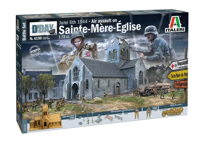 Italeri 1/72 Battle Normandy Sainte Mere Model Kit — official product photo 1