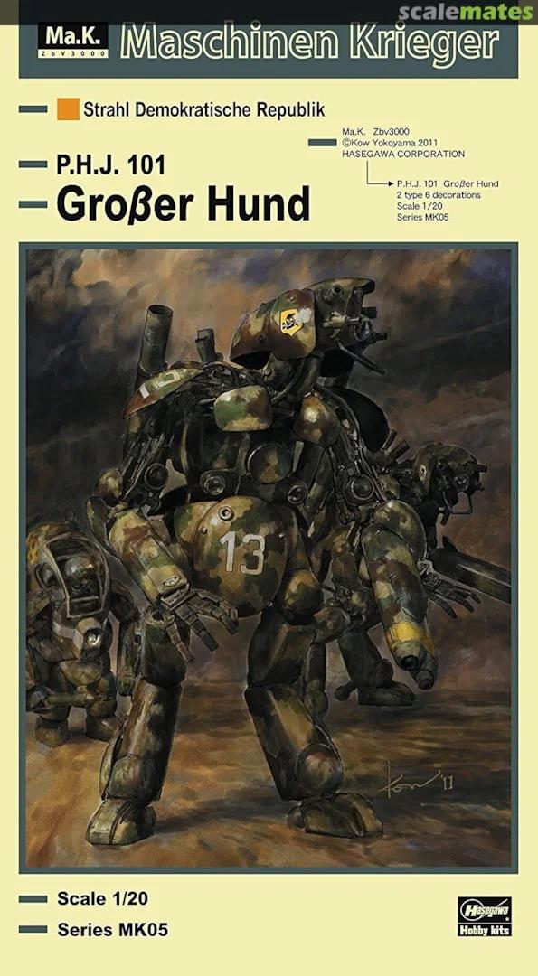 Hasegawa 1/20 Interceptor Grosser Hund Humanoid Model Kit — official product photo 1