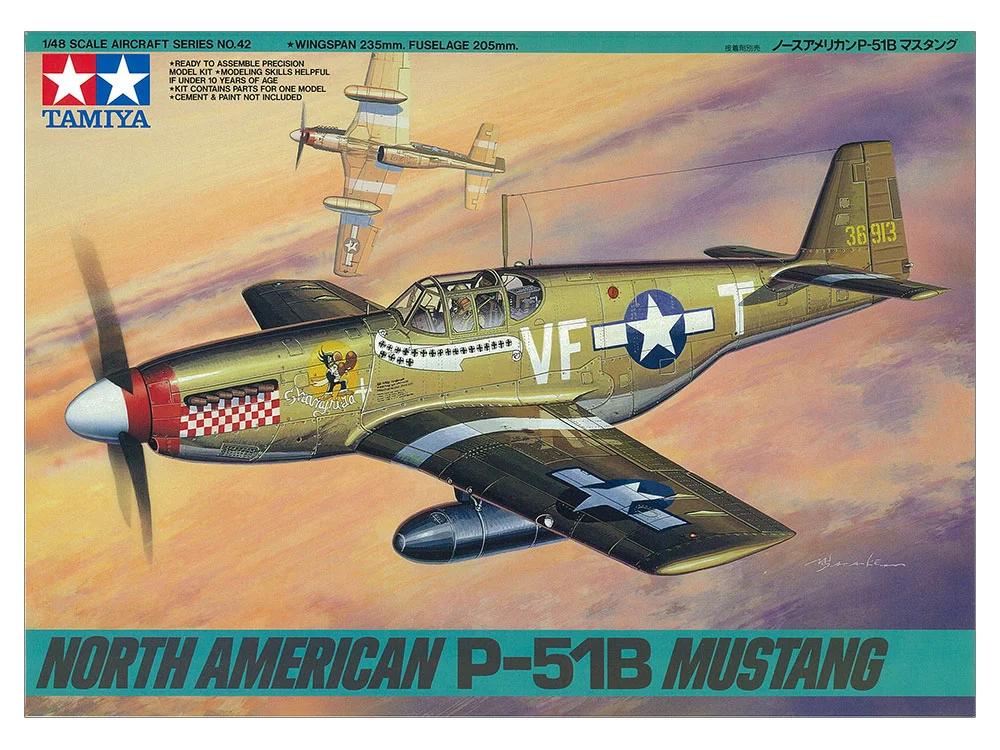 Tamiya 1/48 P-51B Mustang Model Kit — official product photo 1
