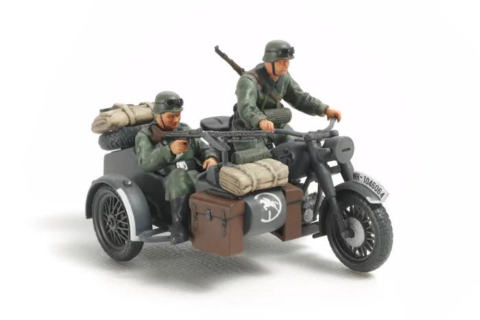 Tamiya 1/48 German Motorcycle Sidecar Model Kit — box art