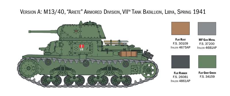 Italeri 1/56 Italian Tanks Semoventi Model Kit — official product photo 3