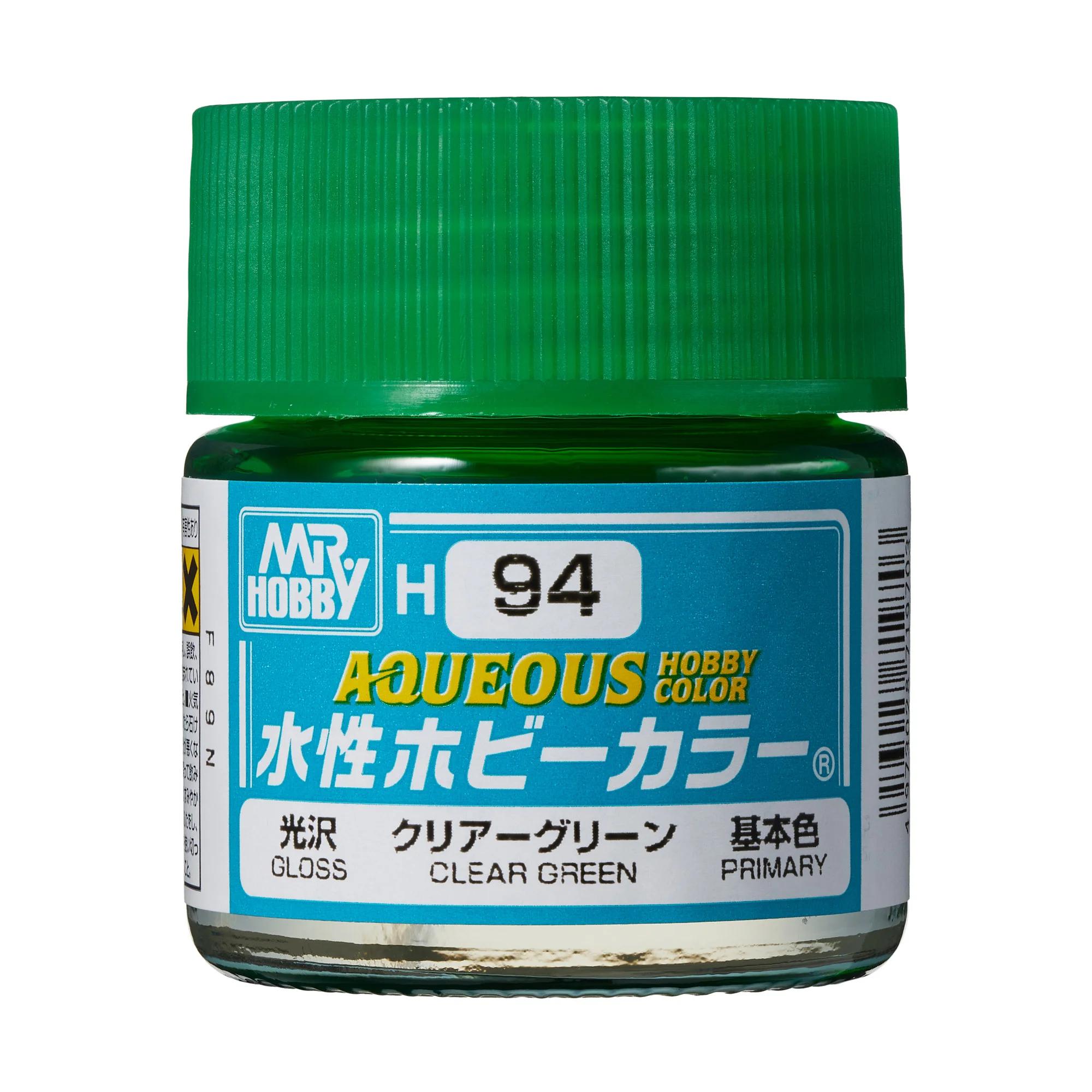 Mr. Hobby Aqueous Hobby Color Clear Green (H94) 10 ml — official product photo 1