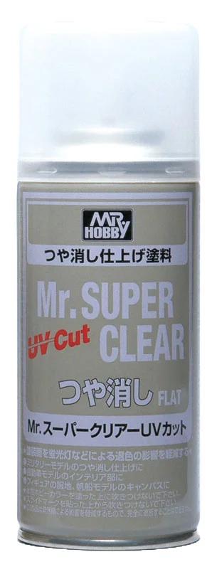 Mr. Hobby Mr. Super Clear UV Cut Flat Spray (B523) 170 ml — official product photo 1