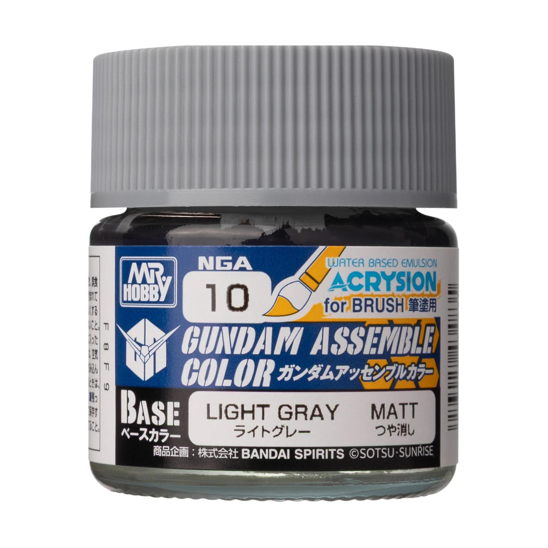 Mr. Hobby Gundam Assemble Color Light Gray (NGA10) 10 ml — official product photo 1