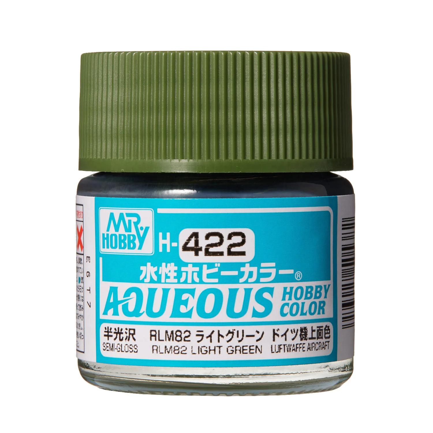 Mr. Hobby Aqueous Hobby Color RLM82 Light Green (H422) 10 ml — official product photo 1