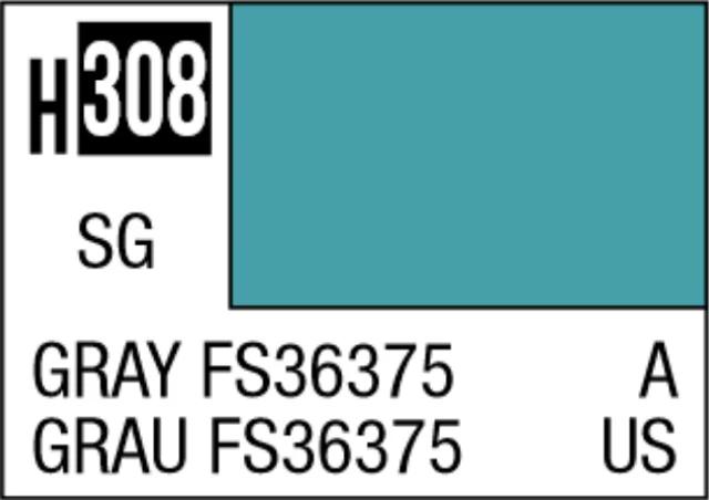 Mr. Hobby Aqueous Hobby Color H308 Gray FS36375 (Semi-Gloss) 10ml — product photo