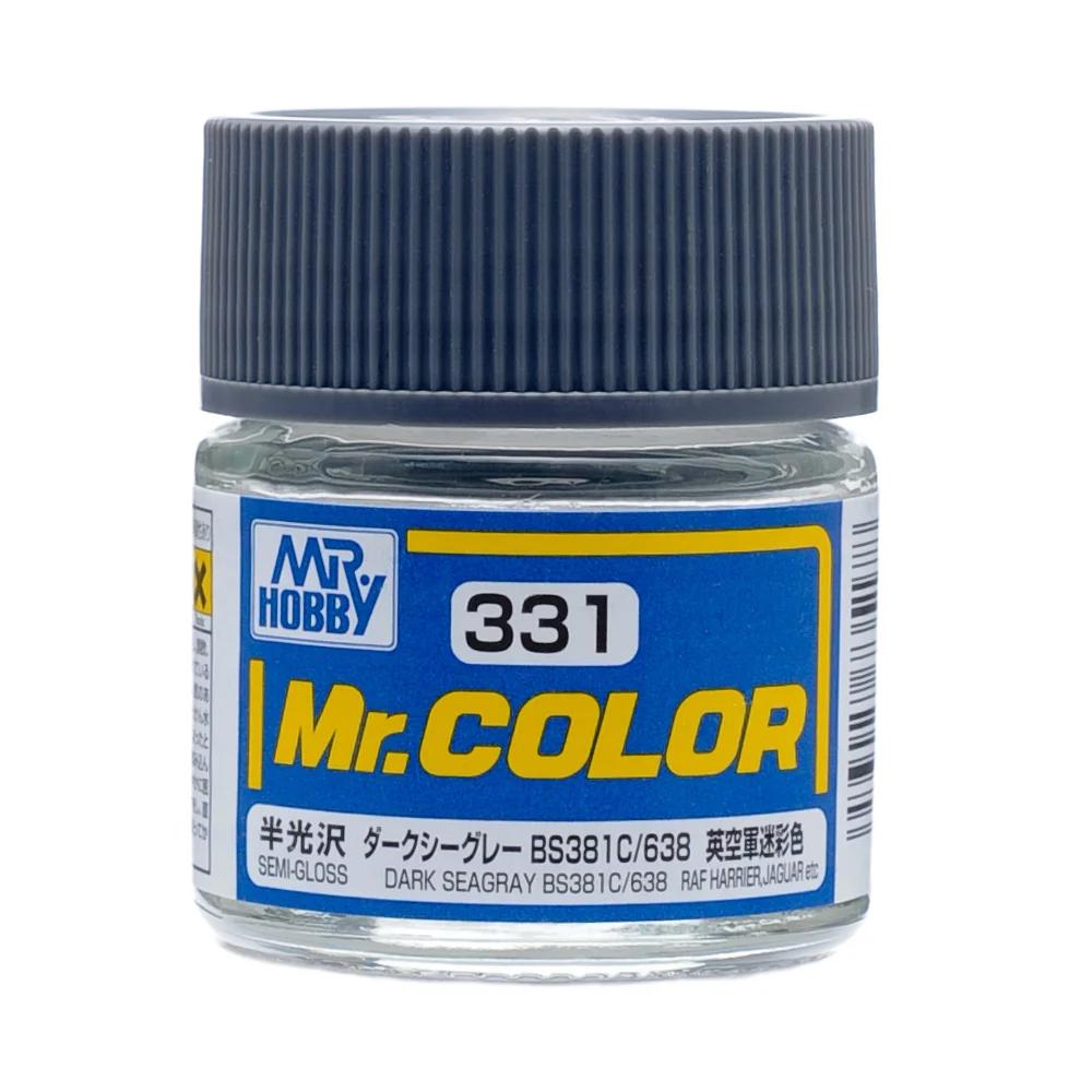 Mr. Hobby Mr. Color Dark Seagray BS381C 638 (C331) 10 ml — official product photo 1