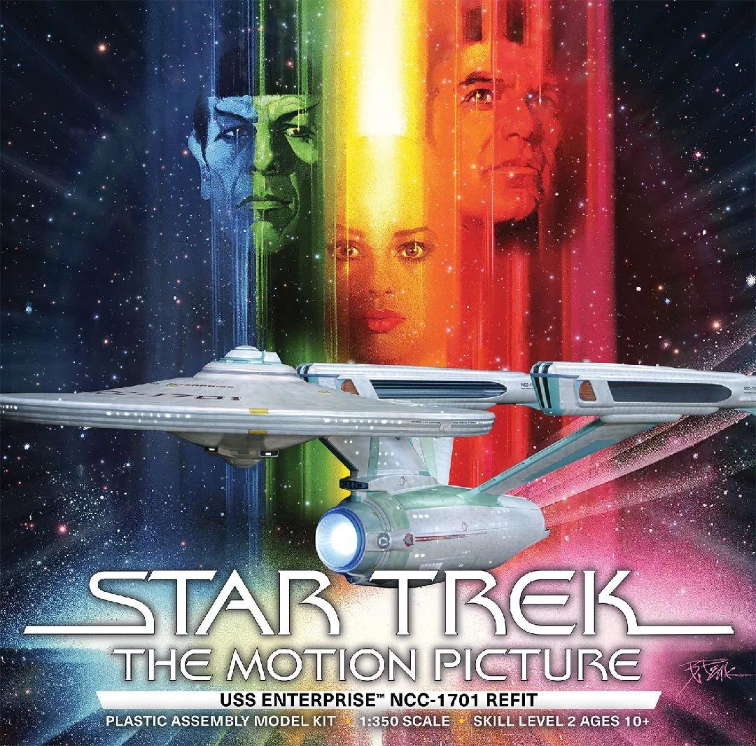 Polar Lights 1/350 Star Trek Uss Enterprise Refit Model Kit — box art