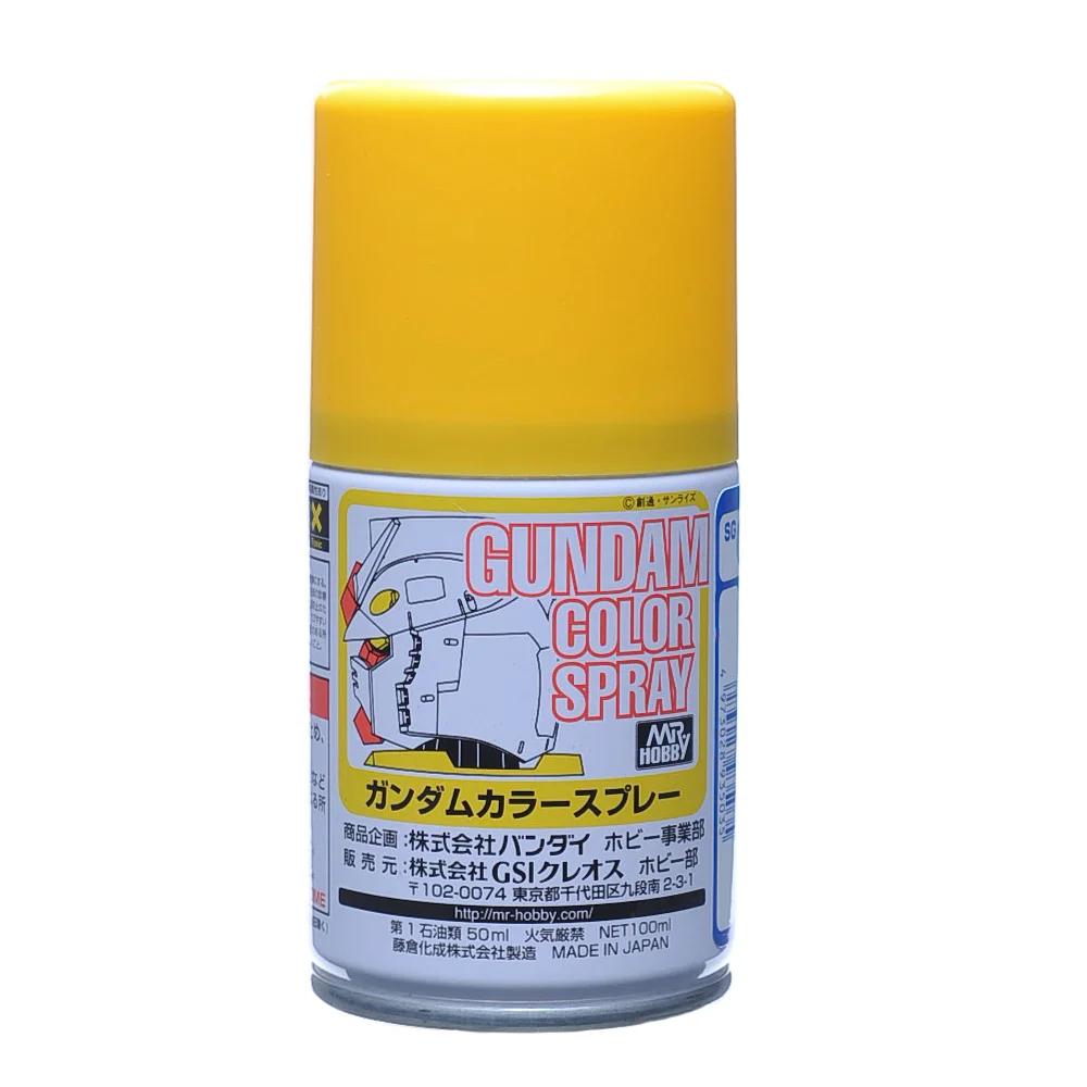 Mr. Hobby SG03 MS Yellow Gundam Color Spray 100ml (Semi-Gloss) — product photo