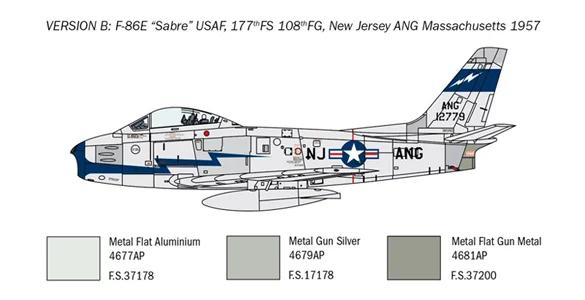 Italeri 1/48 F-86E Sabre — official product photo 4