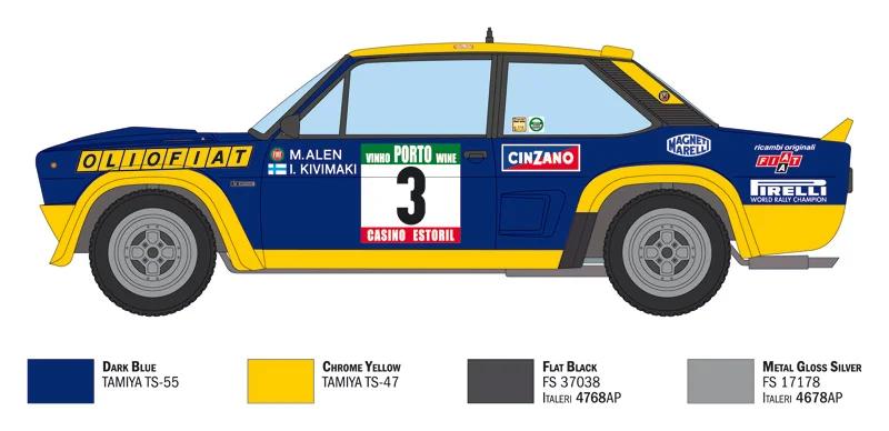 Italeri 1/24 Fiat 131 Abarth Rally Olio Fiat Model Kit — official product photo 3
