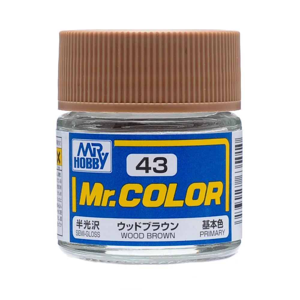Mr. Hobby Mr. Color Wood Brown (C43) 10 ml — official product photo 1