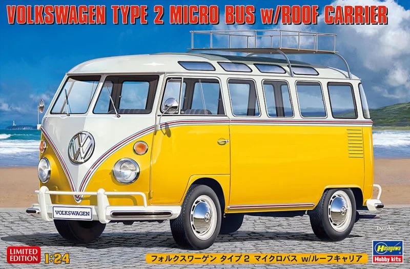 Hasegawa 1/24 Volkswagen 2 Micro Bus Model Kit — box art