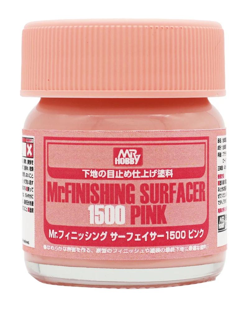 Mr. Hobby Mr. Finishing Surfacer 1500 Pink (SF292) 40 ml — official product photo 1