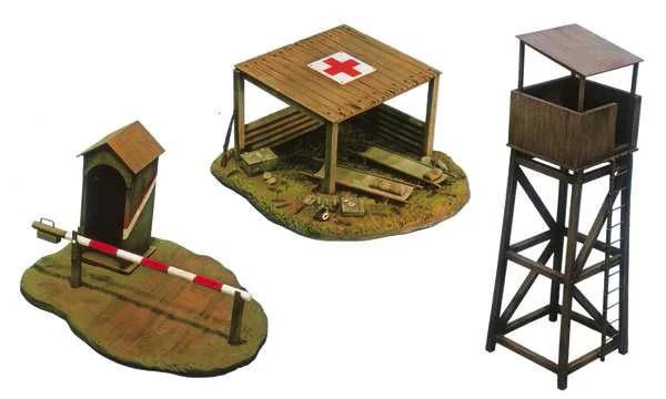 Italeri 1/72 WWII Battlefield Bldgs Model Kit — box art