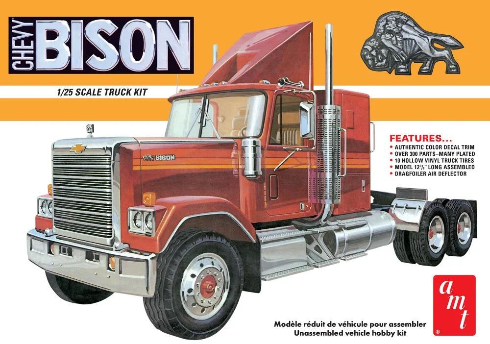 AMT 1/25 Chevrolet Bison Conventional Tractr Model Kit — box art