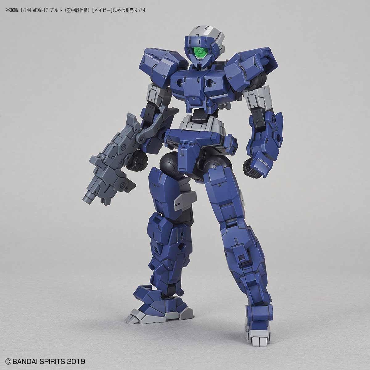 Bandai 1/144 30MM eEXM-17 Alto (Aerial Warfare Ver.) (Navy Blue) Model Kit - Image 8 of 9