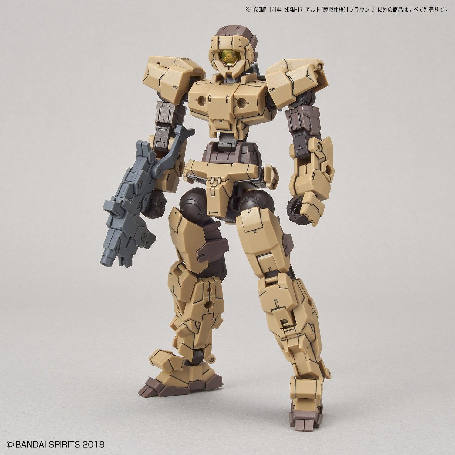 Bandai 1/144 30MM eEXM-17 Alto (Ground Warfare Ver.) (Brown) Model Kit - Image 9 of 11