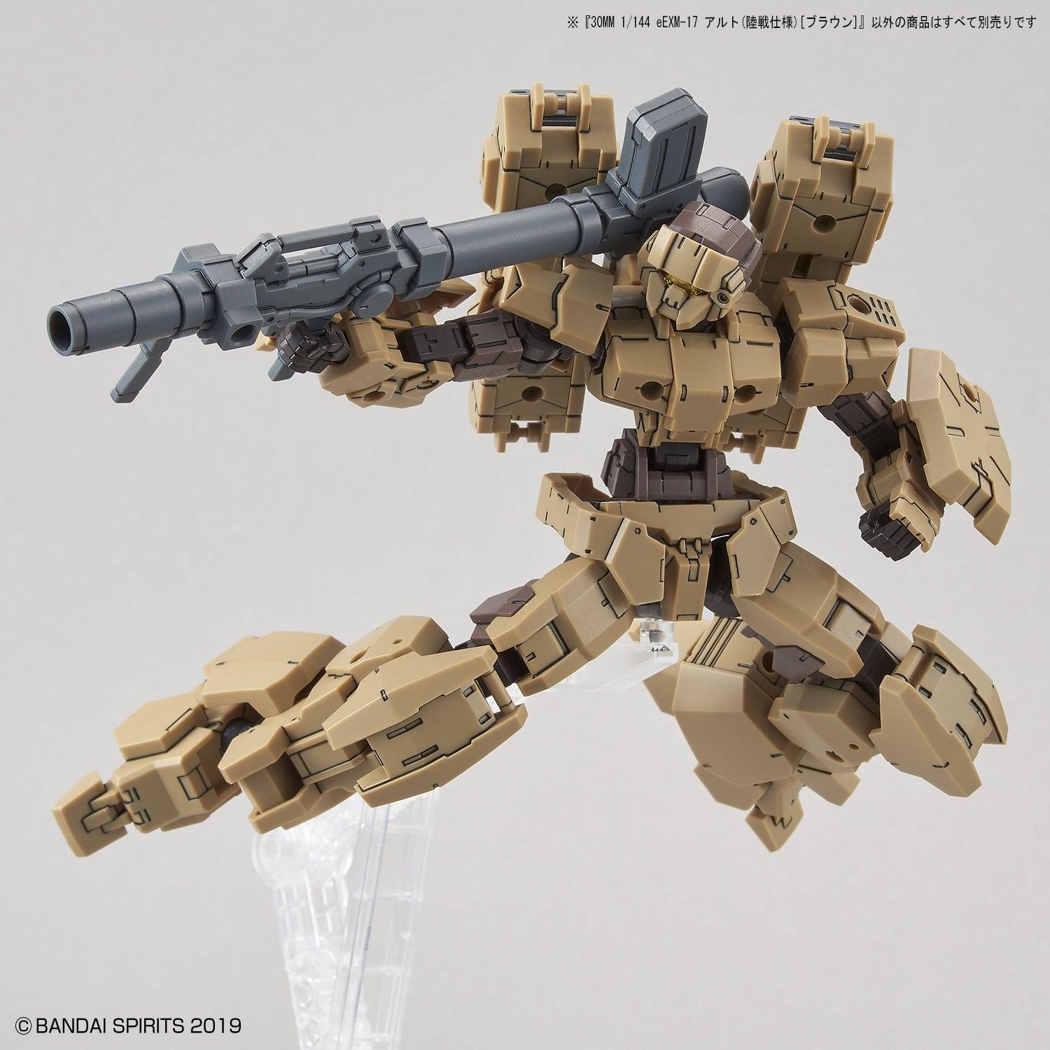 Bandai 1/144 30MM eEXM-17 Alto (Ground Warfare Ver.) (Brown) Model Kit - Image 10 of 11