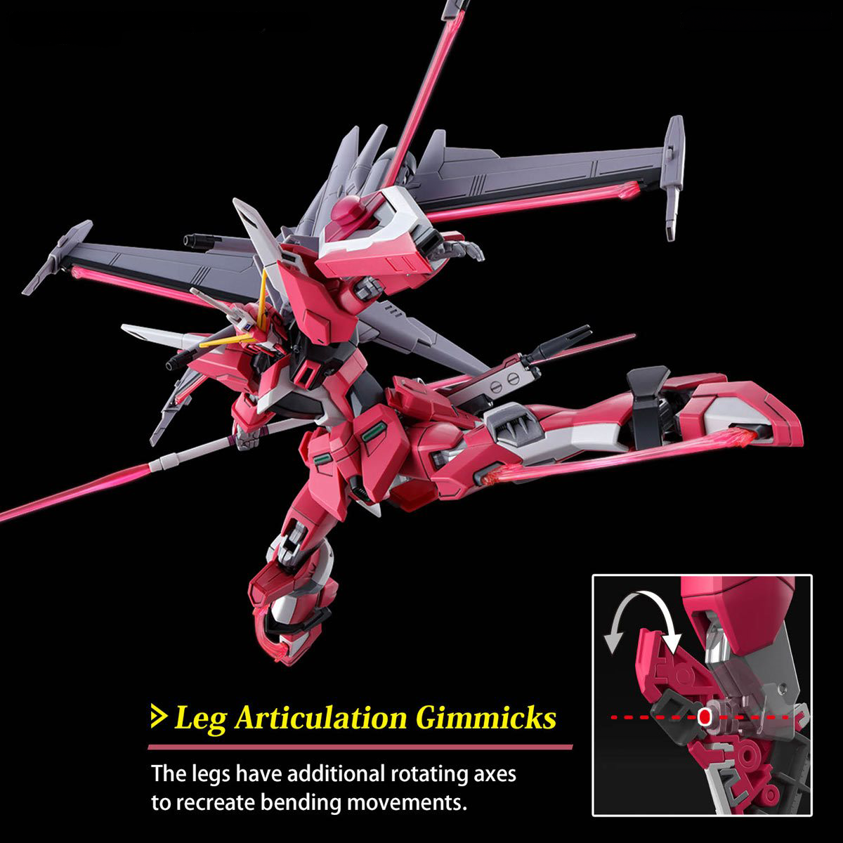 Bandai 1/144 HG ZGMF-X19A Infinite Justice Gundam Model Kit - Image 4 of 10