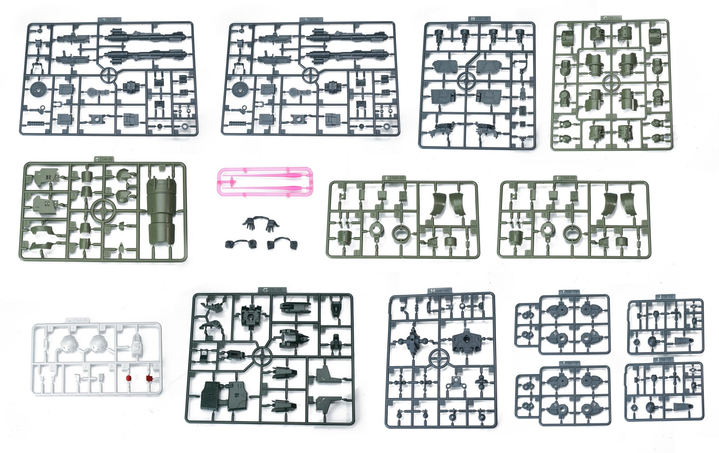 Sheik Mainland 1/144 Ultra Action Trooper Series ZA-08 ZAROV Plastic Model Kit — product photo 11