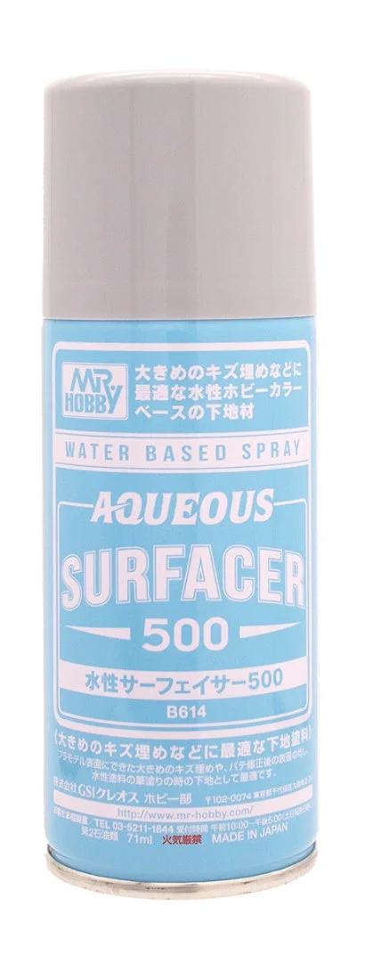 Mr. Hobby B614 Aqueous Surfacer 500 (Spray Type) 170ml Spray Can — product photo