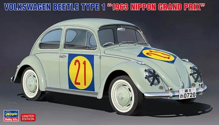 Hasegawa 1/24 Volkswagen Beetle 1 1963 GP Model Kit — box art