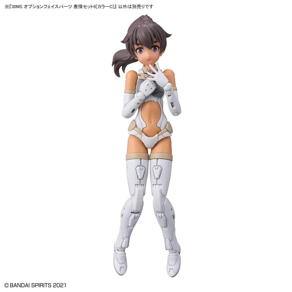 Bandai 1/144 30MS Option Face Parts Facial Expres 6 Model Kit — official product photo 3