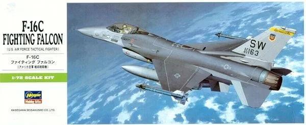 Hasegawa 1/72 F-16C Falcon Aircraft Model Kit — box art