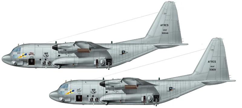 Italeri 1/72 Ac-130h Spectre Model Kit — official product photo 3