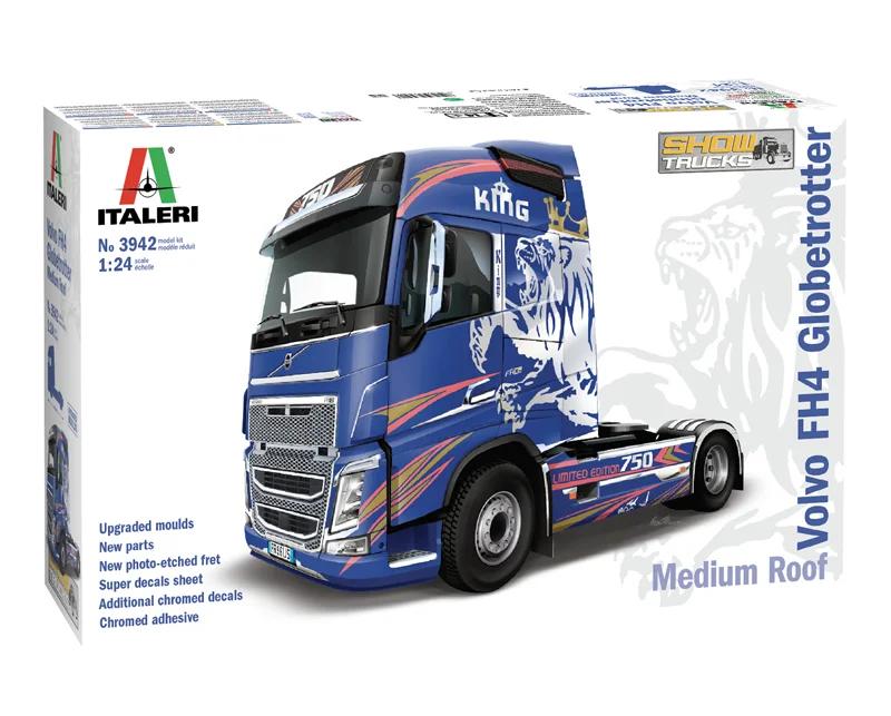 Italeri 1/24 Volvo Fh 4 Globetrottermed Roof Model Kit — official product photo 2