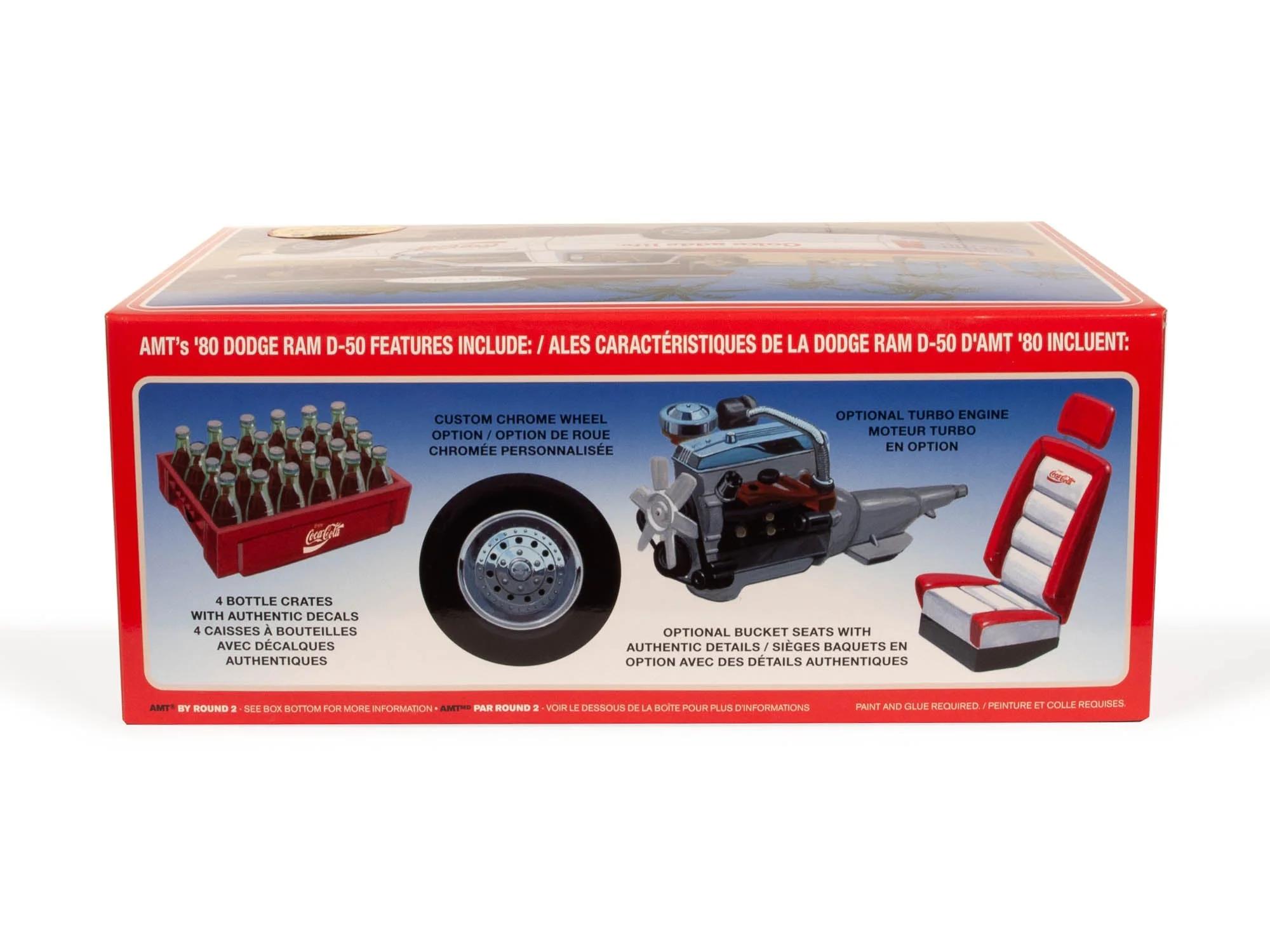 AMT 1/25 D-50 82 Dodge Ram Pickup Coke Model Kit — official product photo 2