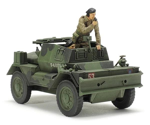 Tamiya 1/48 Brit Armored Scout Car Model Kit — official product photo 1