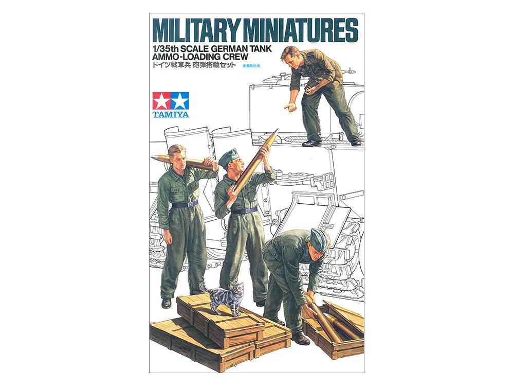 Tamiya 1/35 German Tank Ammo Crew Model Kit — official product photo 1