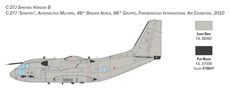 Italeri 1/72 C-27J G 222 Spartan Model Kit — official product photo 5