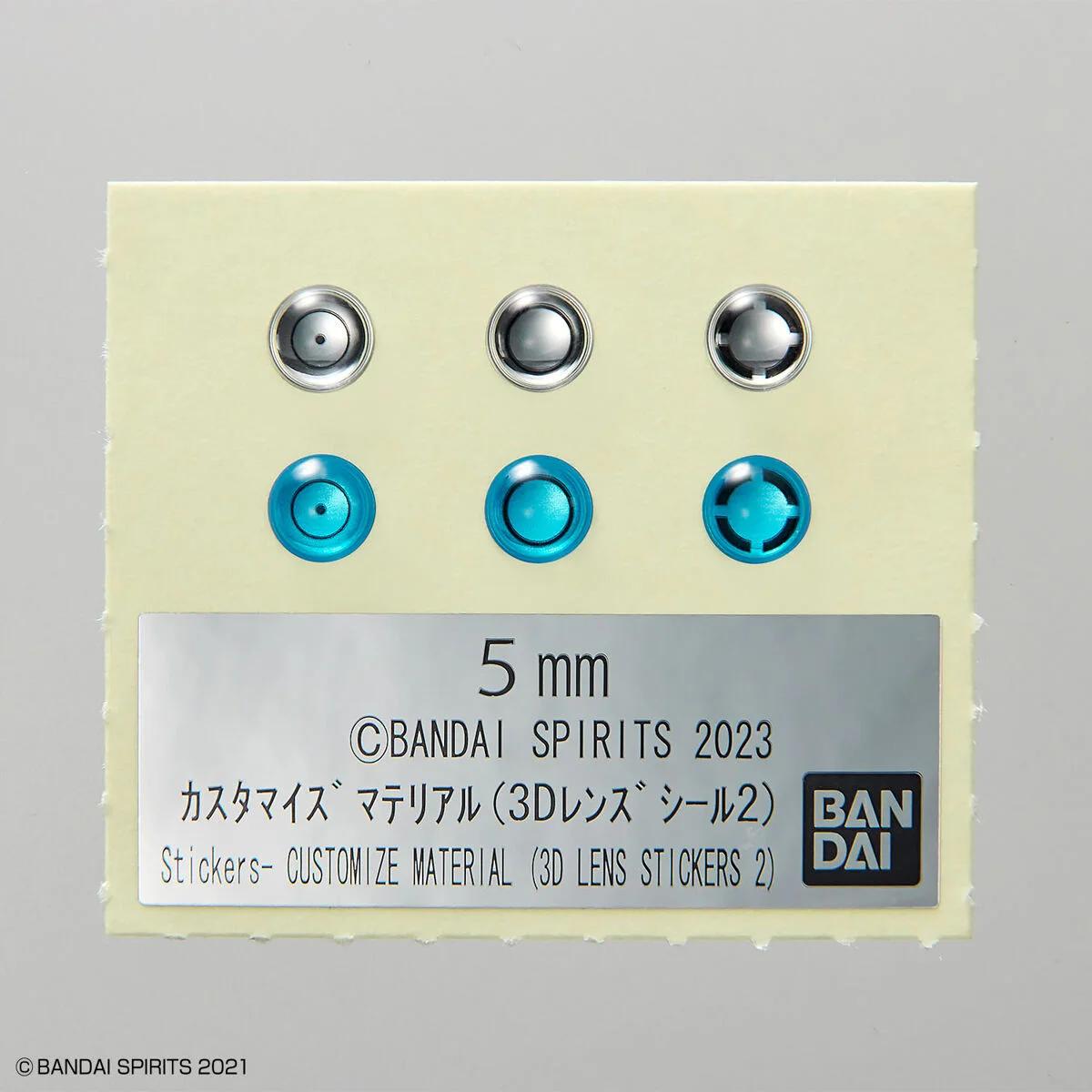 Bandai Customize Material3d Lens Stickers 2 Model Kit — official product photo 2