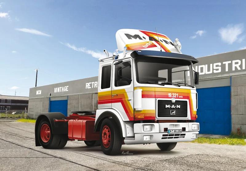 Italeri 1/24 Man F8 19 321 2-axle Tractor Model Kit — official product photo 1