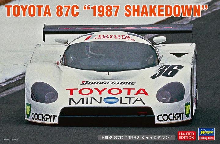 Hasegawa 1/24 Toyota 87c 1987 Shakedown Model Kit — box art