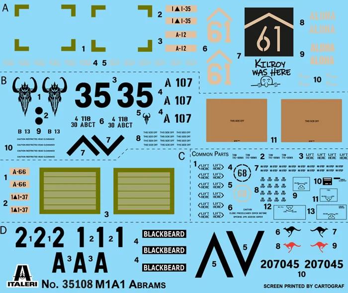Italeri 1/35 War Thunder M1a1 Abrams Model Kit — official product photo 1