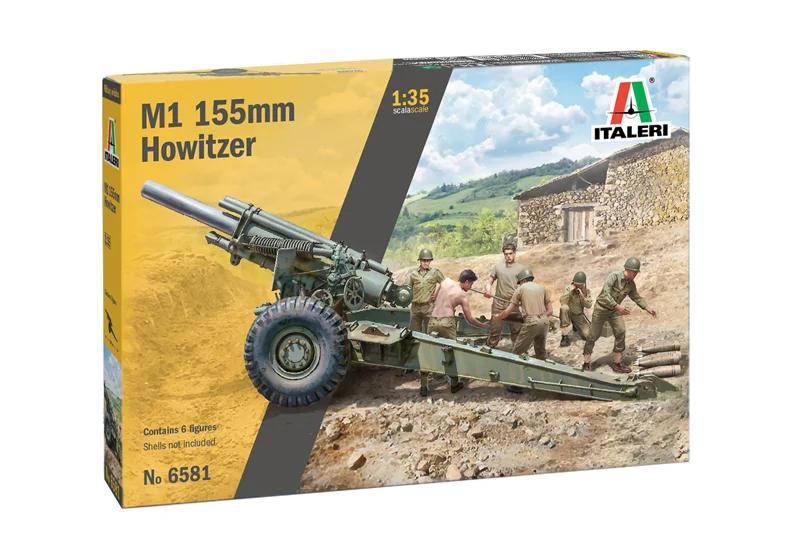 Italeri 1/35 M-1 155mm Gun W Crew 6 Figs Model Kit — official product photo 2