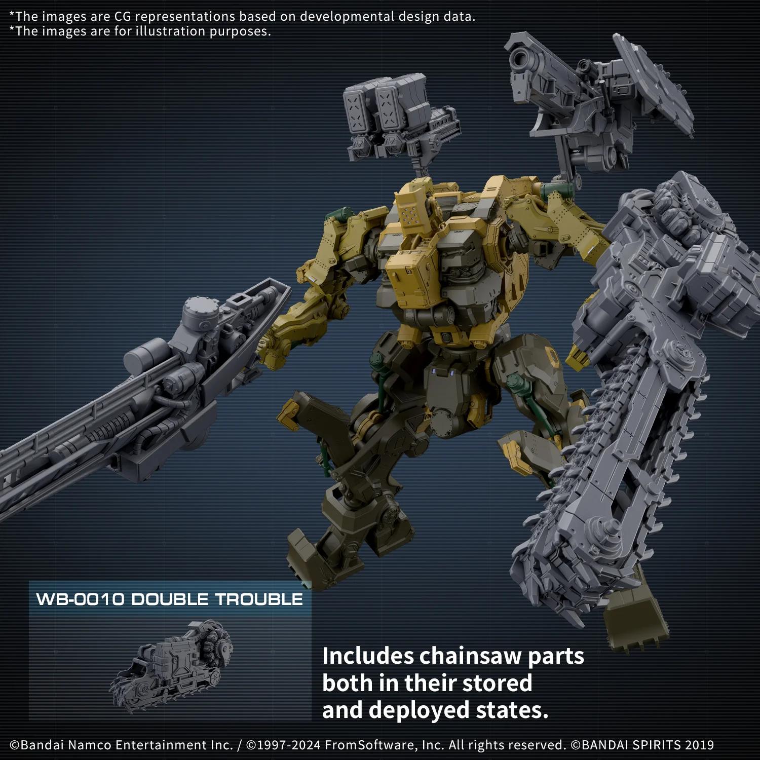 Bandai 1/144 30MM CC-3000 Rad Wrecker Milk Tooth Firb Model Kit — official product photo 3