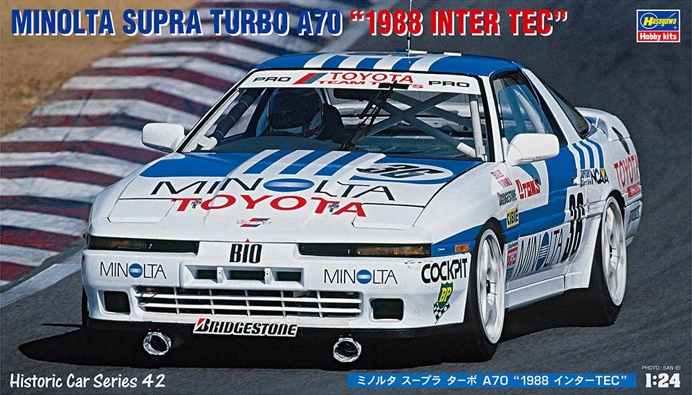 Hasegawa 1/24 Minolta Supra Turbo A70 1988 It Model Kit — box art