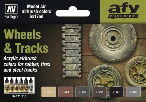 Vallejo Air Wheels Tracks 6 Color Set — product photo