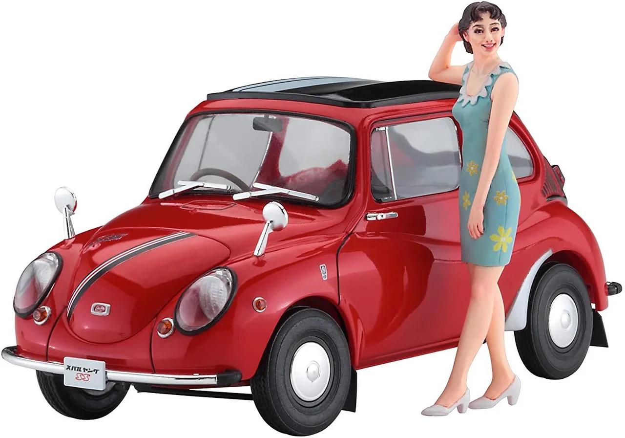 Hasegawa 1/24 Subaru 360 Young Ss W Figure Model Kit — official product photo 3
