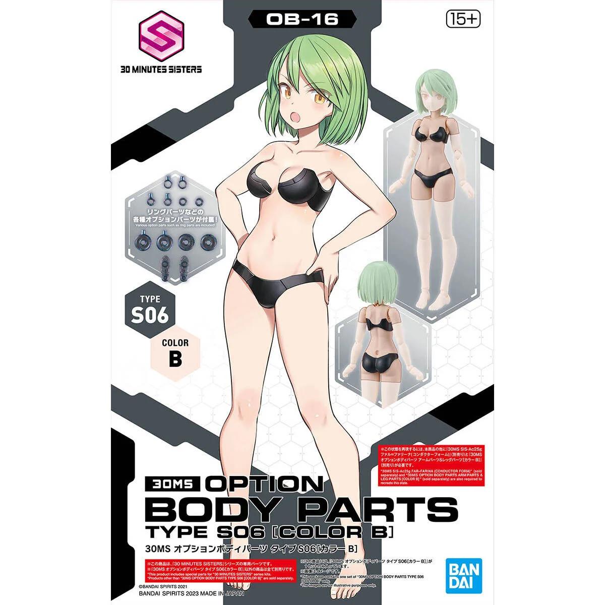Bandai 1/144 30MS Option Body Parts S06 Color B Model Kit — official product photo 1
