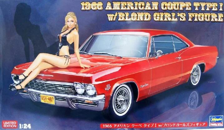Hasegawa 1/24 66 Impala Ss W Figure Model Kit — box art