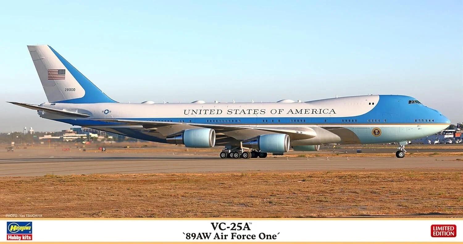Hasegawa 1/200 VC-25A 89aw Air Force One Model Kit — box art